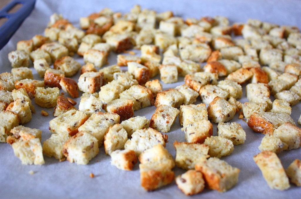 Croutons Knoflook 10 mm Dv Foods 350 gr