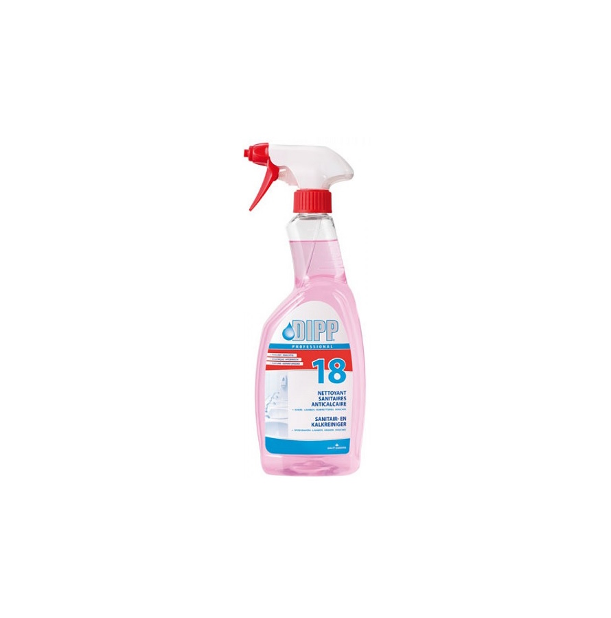 Sanitair- en kalkreiniger Dipp (18) Spray 750 ml