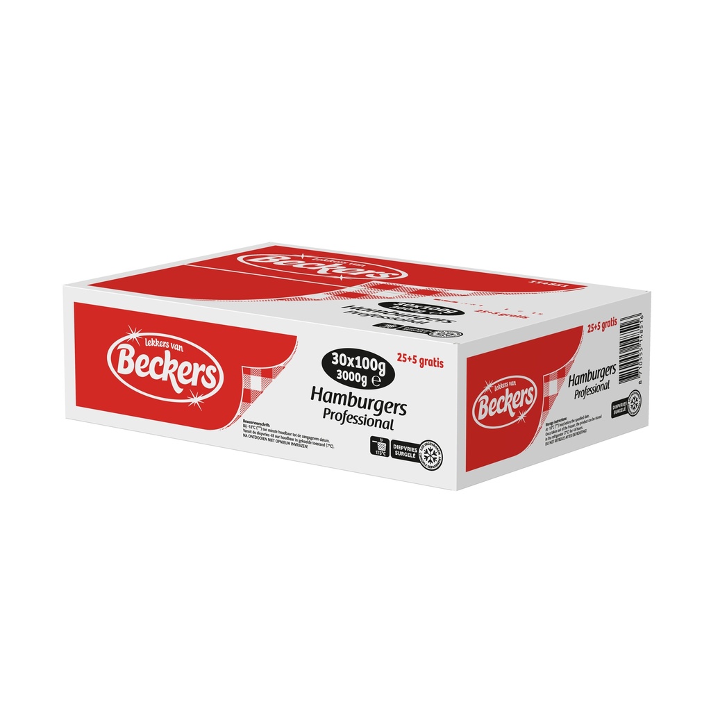 Hamburger Prof. Beckers 25 + 5 x 100 gr