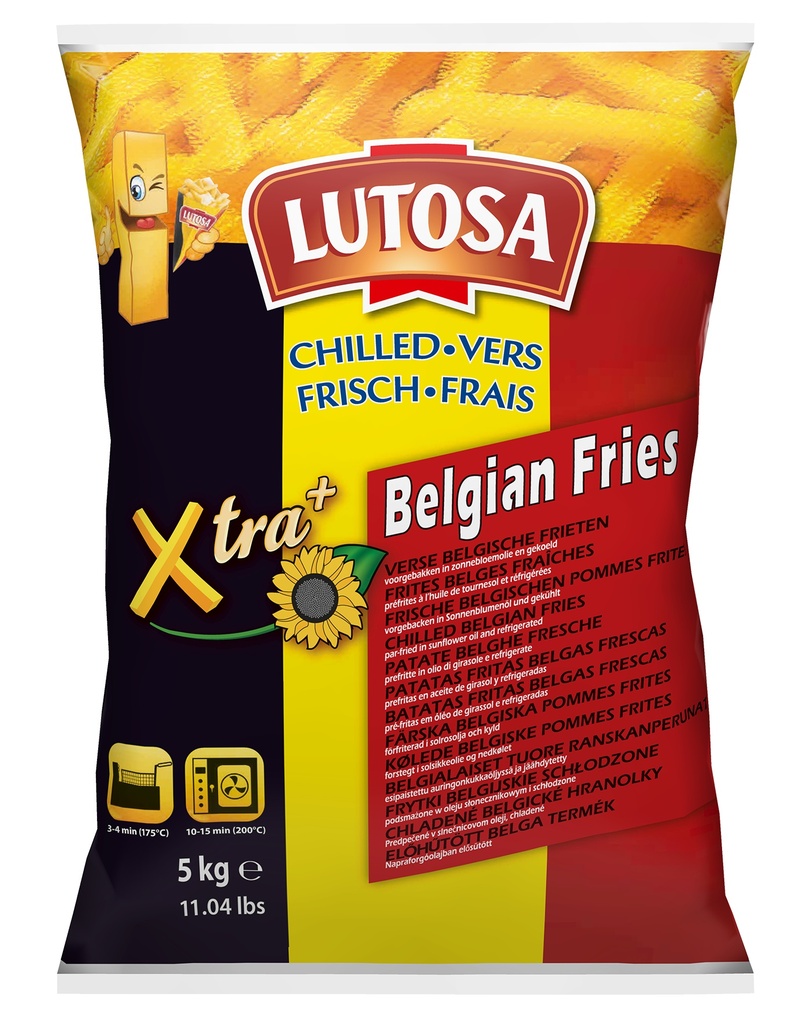 Frieten Belgische 10/10 Lutosa  2,5 kg