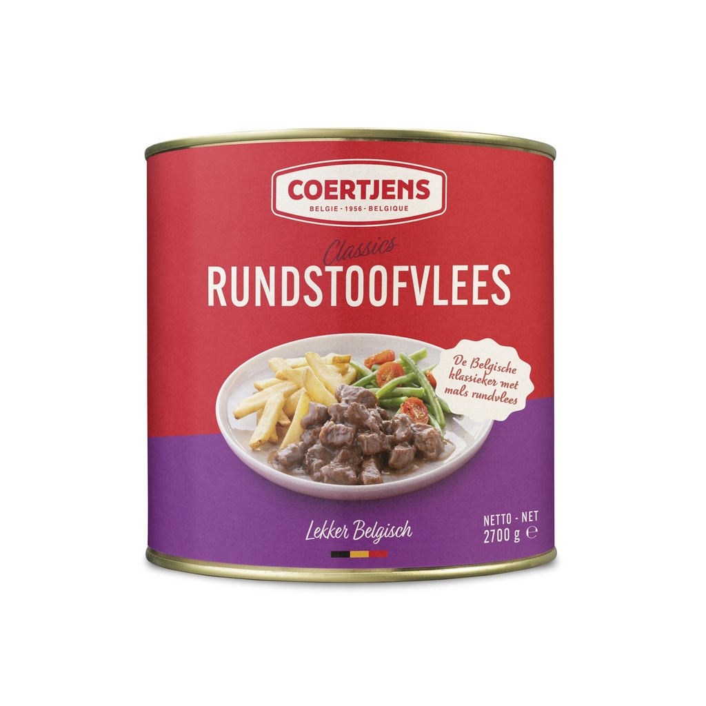 Stoofvlees Runds Coertjens Blik 2,7 kg