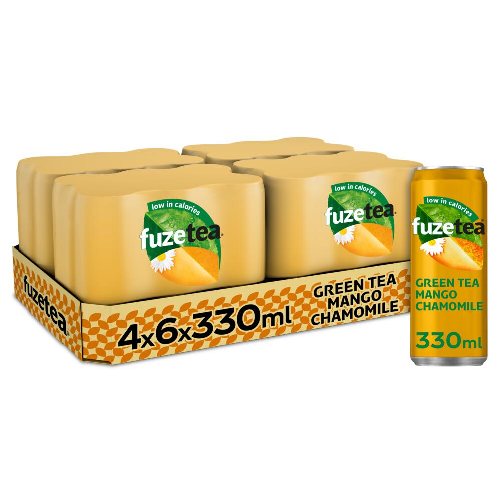 Fuze Tea Green Tea Mango Camomille Blik (24x33cl)