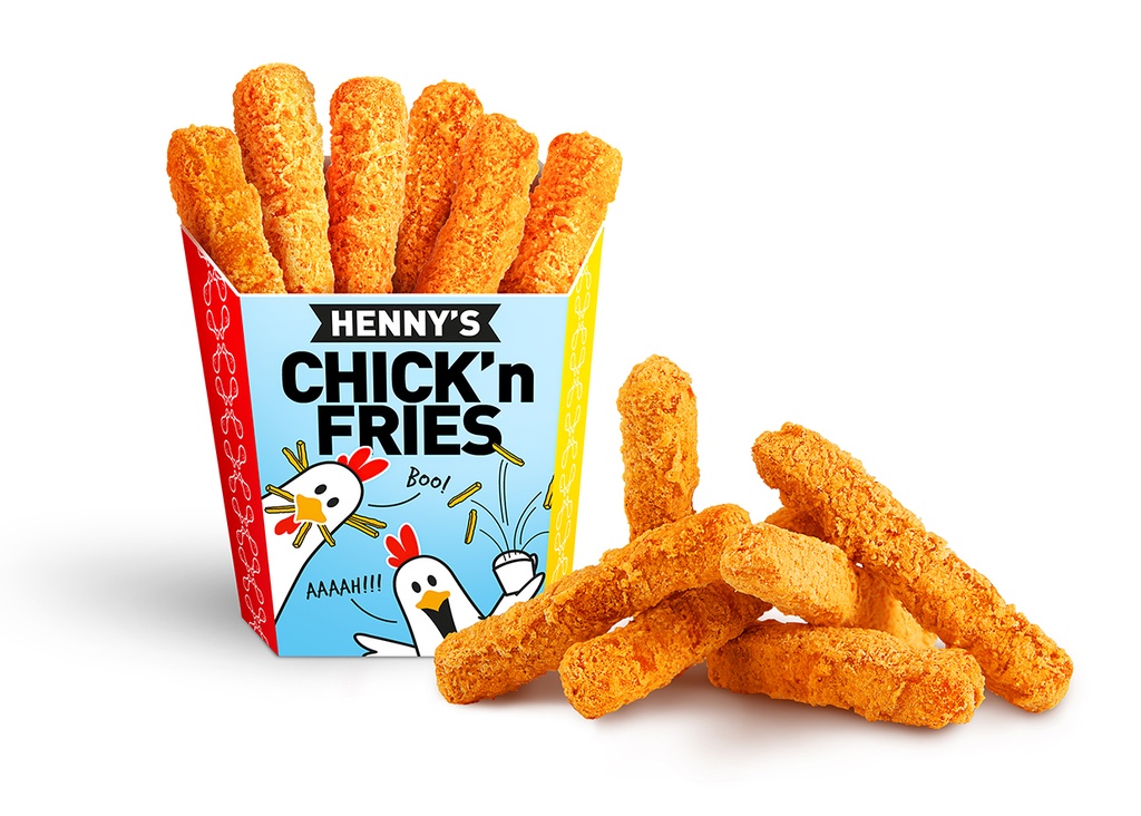 Chick'n Fries Henny's 24 x 6 pcs + scoops