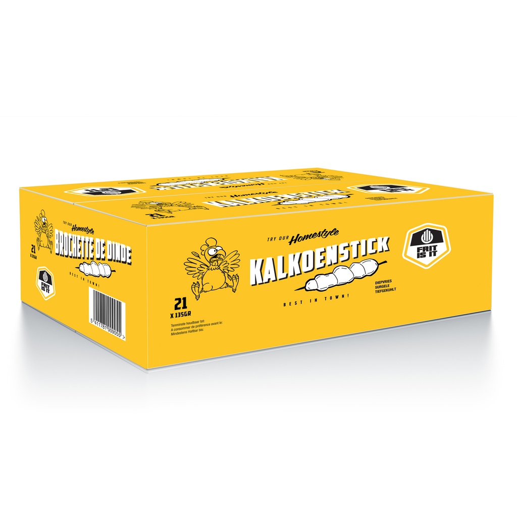 Kalkoenstick Frit Is It 21 x 135 gr