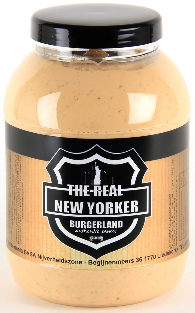 Real New Yorker Saus Burgerland  Pet 3 L