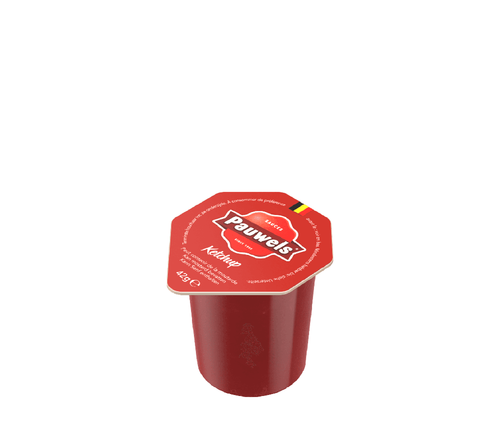 Tomaten Ketchup Porties Cups Pauwels 120 x 42 gr 