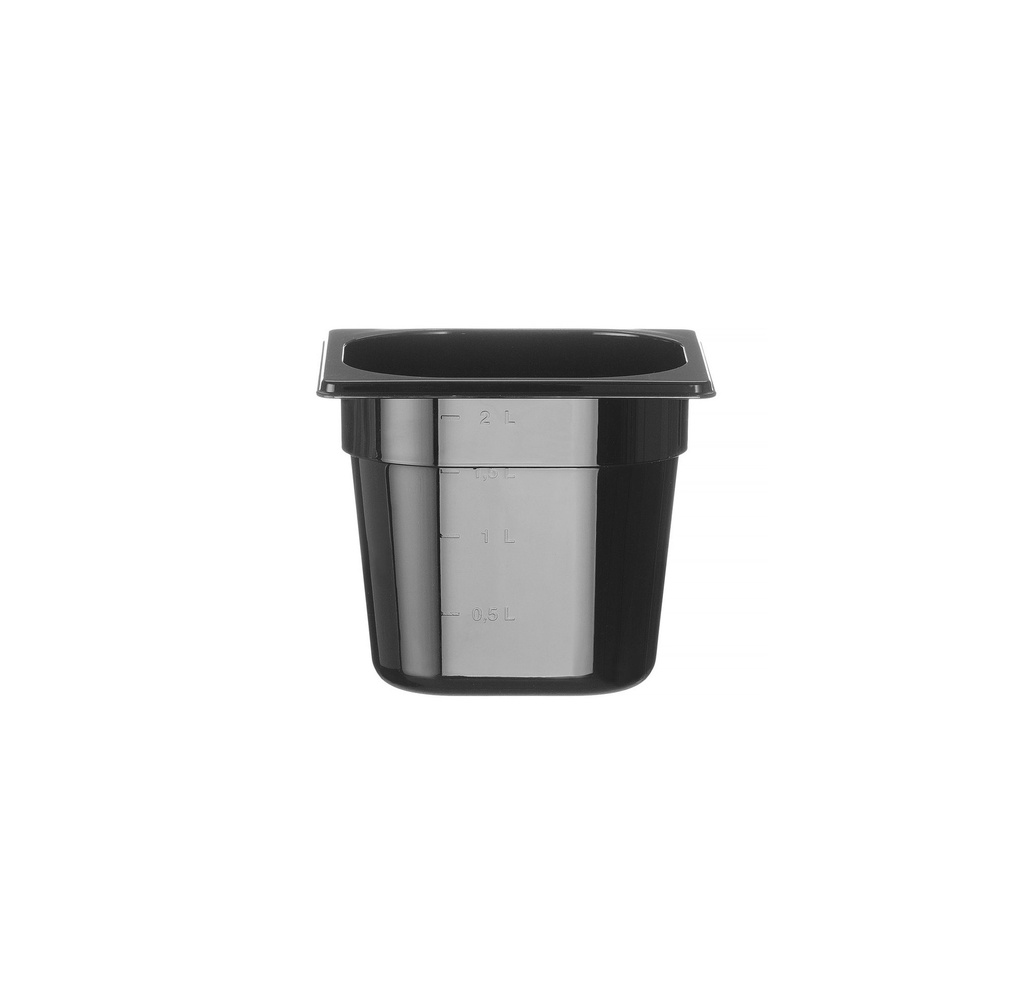 Gastronorm 1/6 pc black - Hendi - 862711