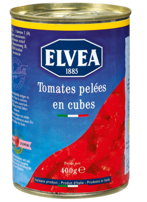 Tomaten Blokjes Elvea 800 gr