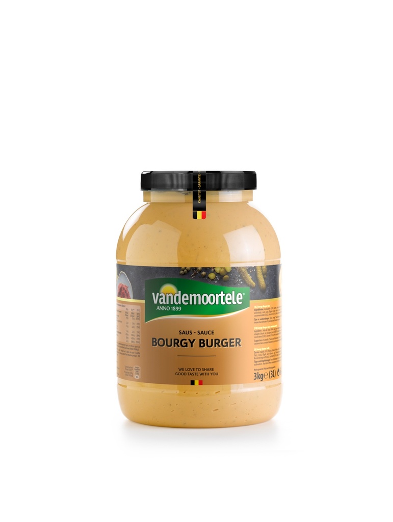 Bourgy-burger Saus Vandemoortele Pet 3 L