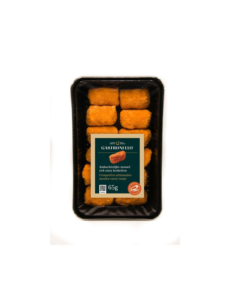 Ambachtelijk Mossel Red Curry Kroketten Gastronello 12 x 65 gr