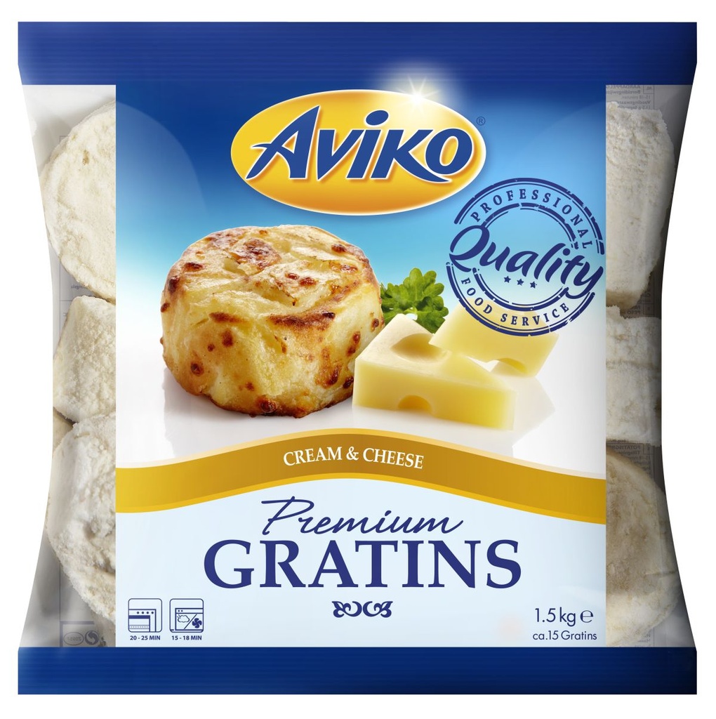 Gratin Cream & Cheese Aviko 6 X 1.5 kg