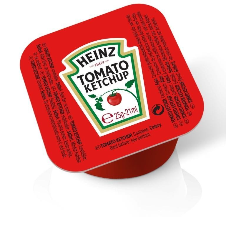 Saus Porties Tomaten Ketchup Cups Heinz 100 x 21 ml