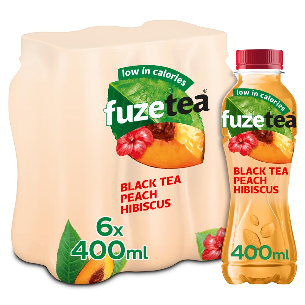 Fuze Tea Black Tea Peach Hibiscus Pet 24 x 40 cl