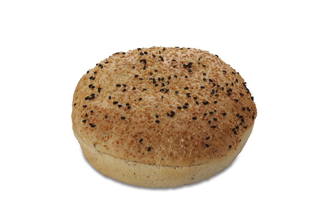 3360 Hamburger Bun Black Pepper Pastridor 24 x 90 gr