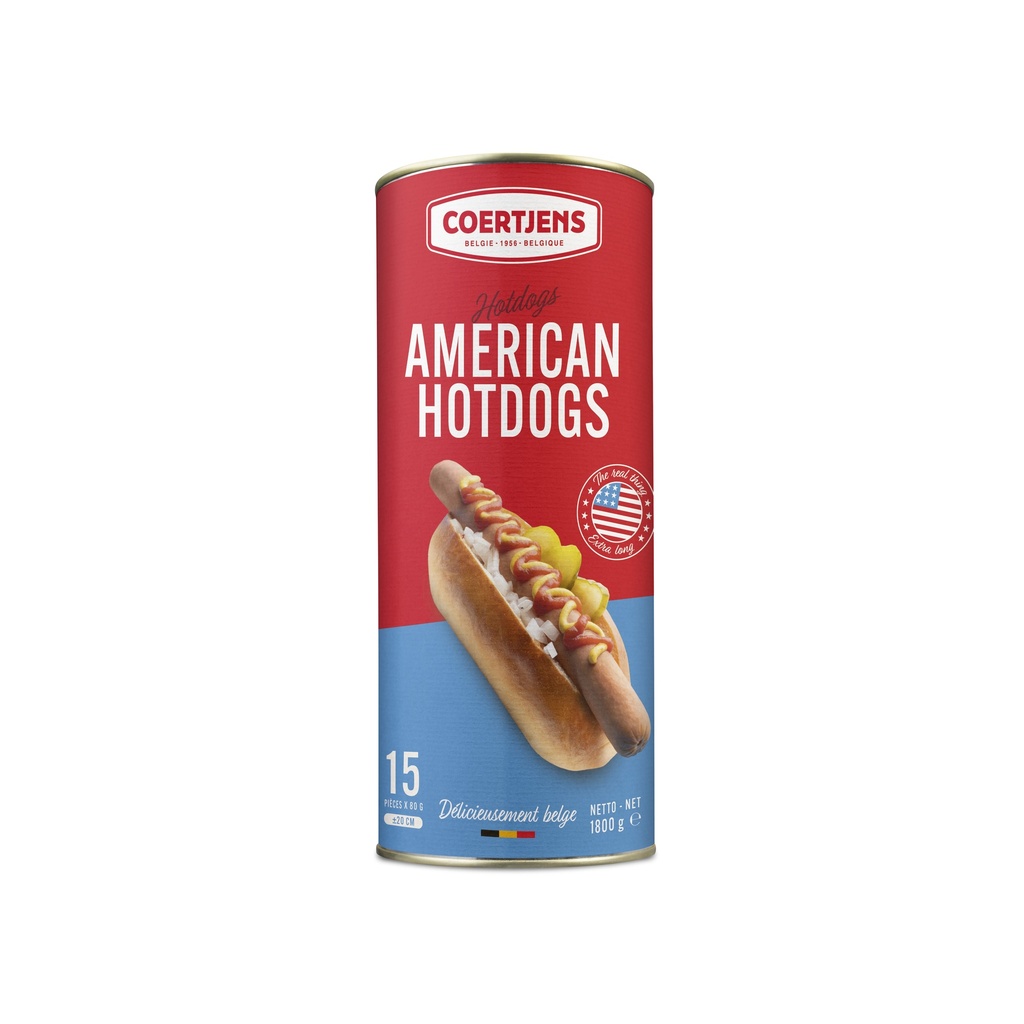 Hot Dog Americain Coertjens 15 x 80 gr