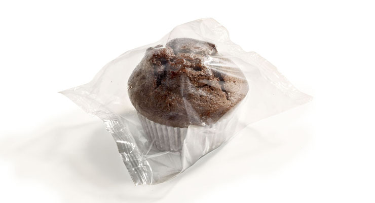 0677 Muffin Double Choc Chip Single Wrapped La Lorraine 40 x 90 gr