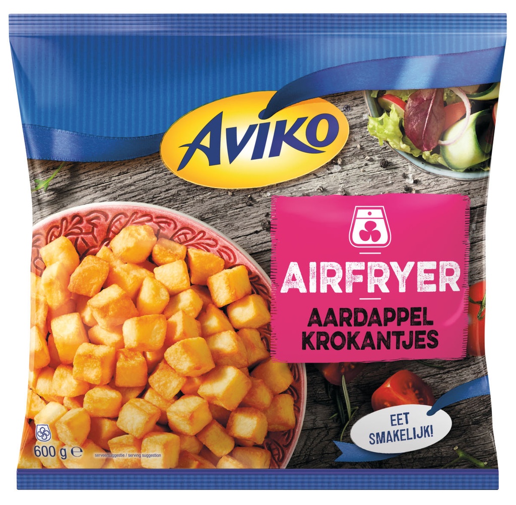 Aardappel Krokantjes/Blokjes Airfryer Aviko 600 gr