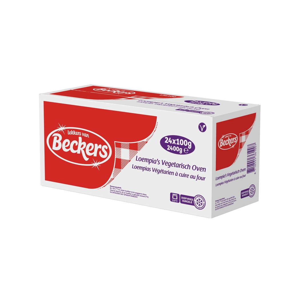 Loempa Oven Vegetarisch Beckers 24 x 150 gr