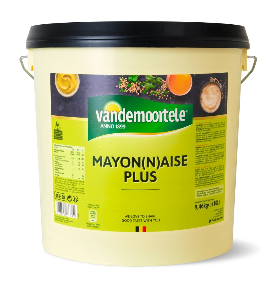 Mayonaise Plus - Vandemoortele -  10 l