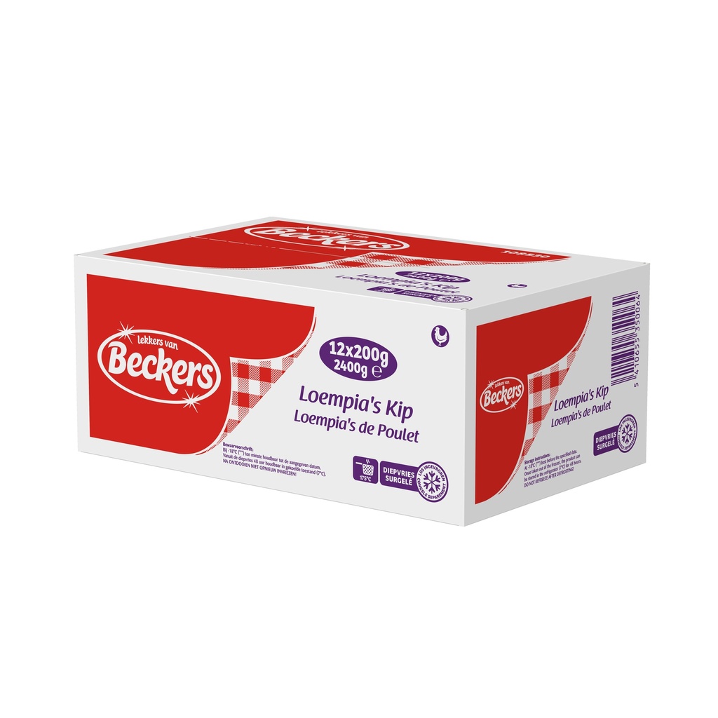 Loempia Kipfilet Beckers 12 x 200 gr