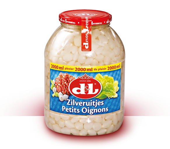 Petit oignons en vinaigre Devos Lemmens Pet 2 L