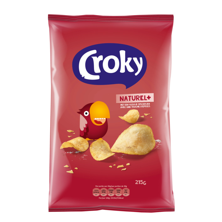 Chips Naturel Croky 12 x 100 gr