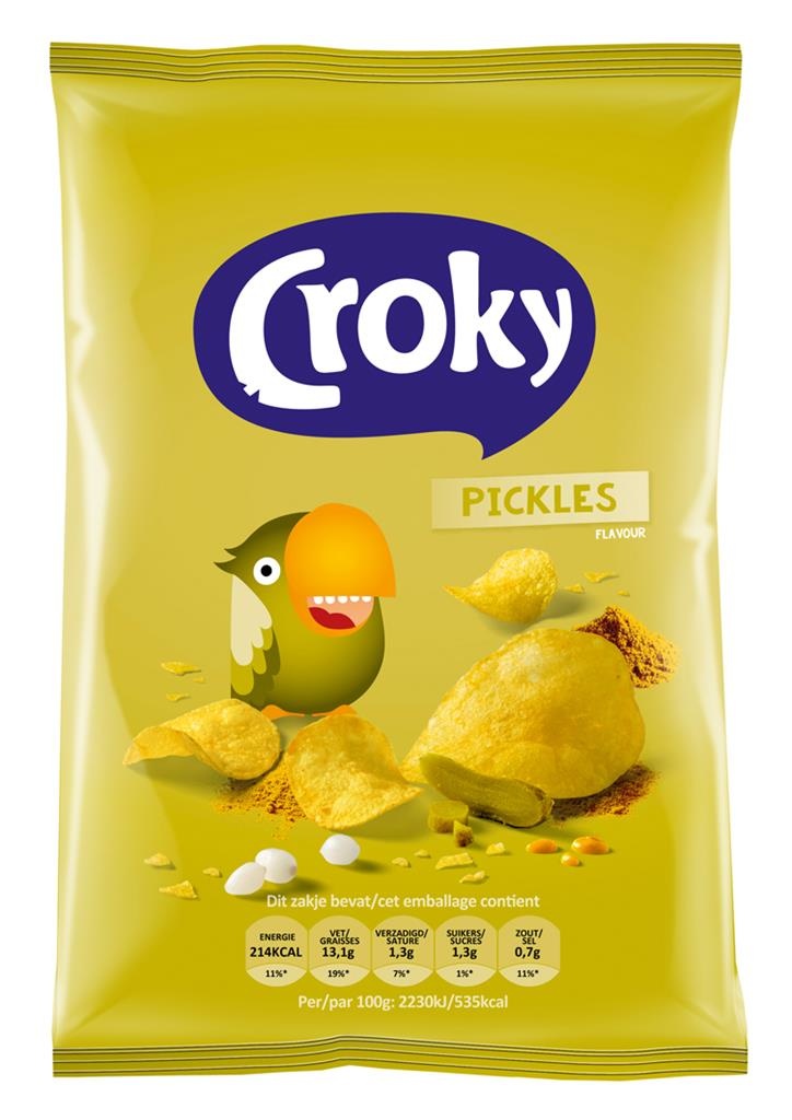 Chips Pickels Croky 12 x 100 gr