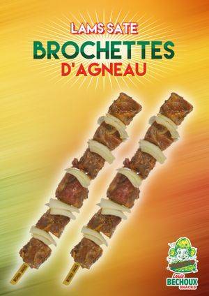 Brochettes Agneau-Oignons Bechoux 25 x 120 gr