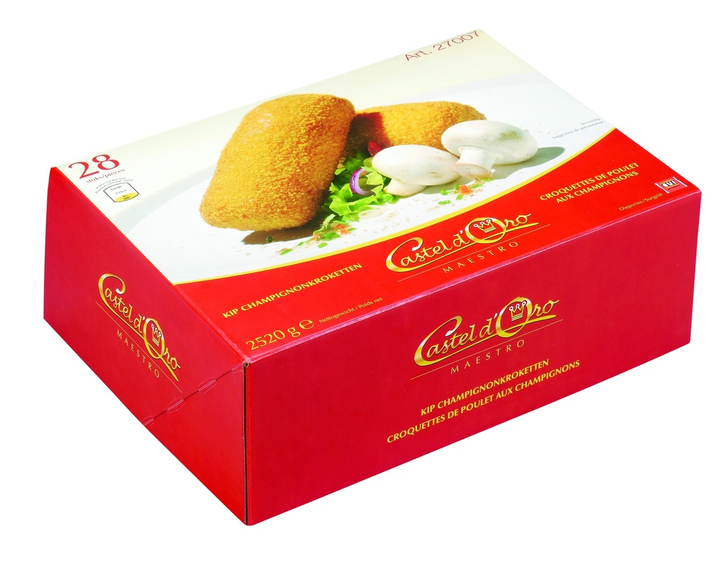 Croquette Poulet/Champignon Maestro Castel D'Oro 28 x 90 gr