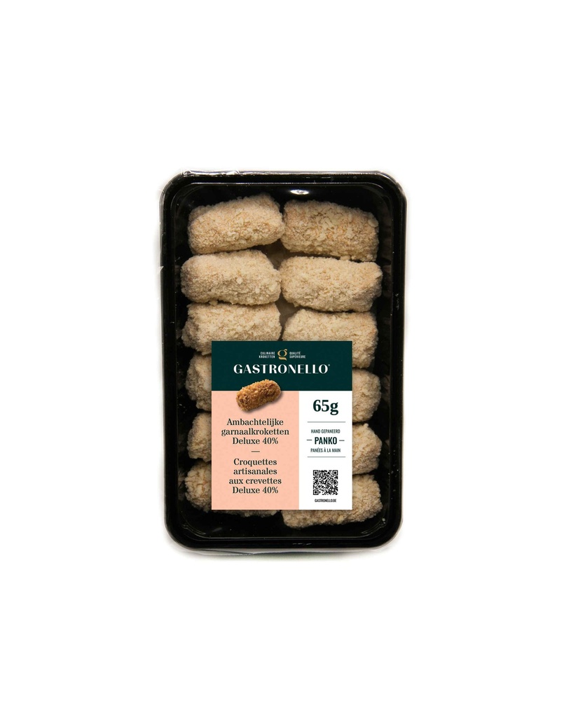 Ambachterlijke Garnaal Kroket Panko Gastronello 18 x 80 gr