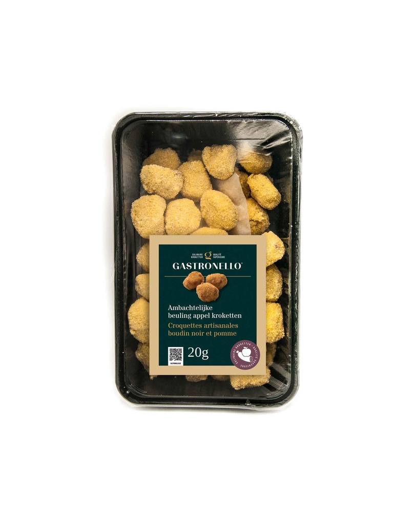 Ambachtelijke - Beuling + Appel - Kroketten -Gastronello 60 x 20 gr