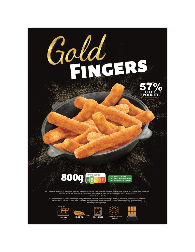 Gold Finger Filet Pro Meat - Mahida 800 gr