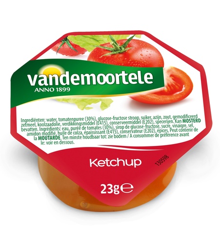 [1947] Tomaten Ketchup Porties Vandemoortele (120x20ml)