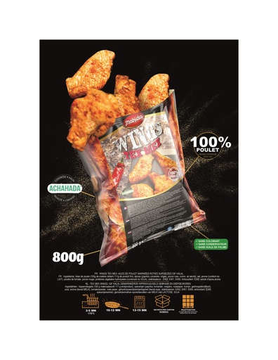 [8457] Wings Tex Mex Pro Meat - Mahida 800 gr