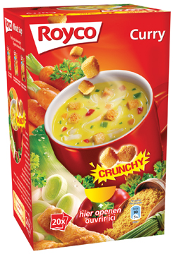 [6412] Royco Minute Soup Curry Crunchy 20 st