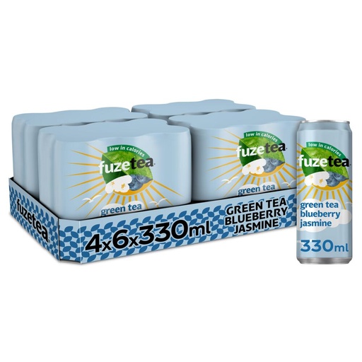 [5051] Fuze Tea Bleuberry/Jasmin 4 x 6 x 33 cl