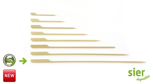 [W2272] Bamboosticks Vlakke Achterzijde 25 cm 250 st