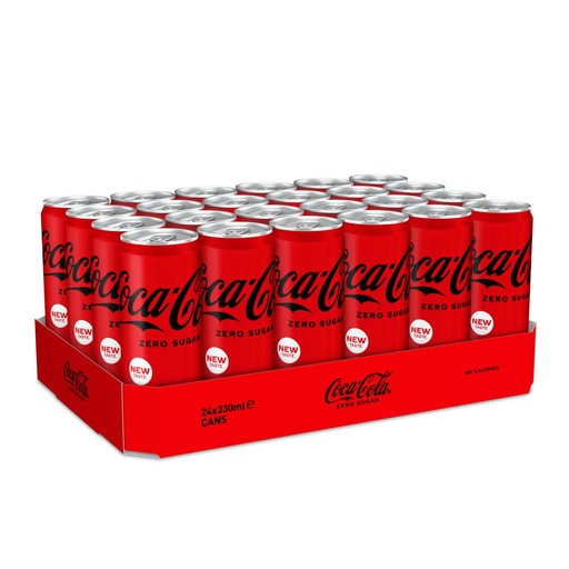 [8302] Coca Cola Zero Blik 24 x 33 cl