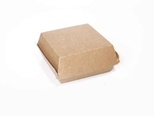 [4422] Hamburgerbox Karton Big Bruin Kraft 12x12x8cm 100 st