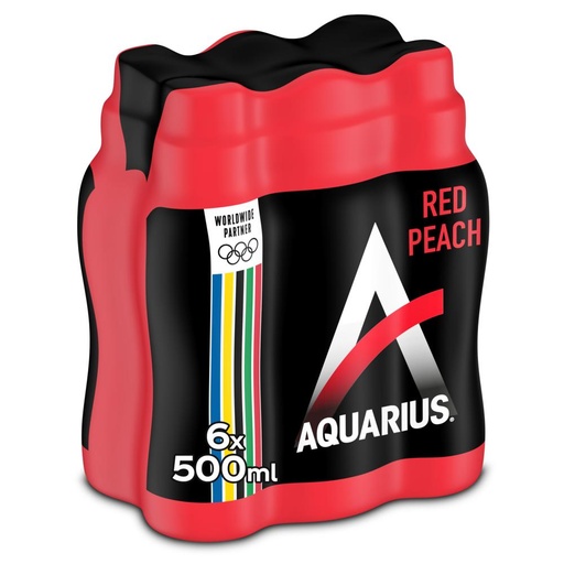 [5029] Aquarius Red Peach Pet 24 x 50 cl