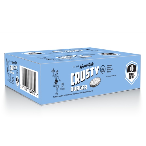 [0279] Crusty Burger Halal Frit Is It 25 x 115 gr