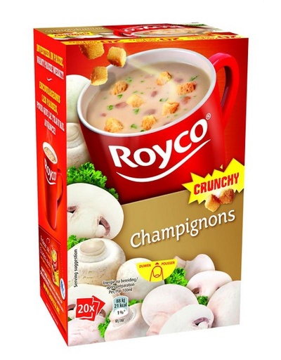 [6411] Royco Minute Soup Champignon Crunchy 20 st