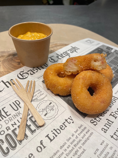 [8228] Mini Gouda Bacon Donuts Frit Is It 45 st